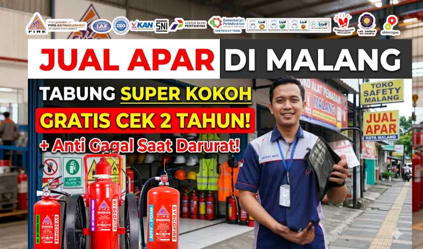 Jual APAR di Malang Tabung Super Kokoh + Gratis Cek 2 Tahun, Distributor APAR Malang terpercaya, Supplier alat pemadam api tabung baja kuat, Jual pemadam kebakaran gratis servis 2 tahun, Harga APAR kualitas premium Malang, Isi ulang APAR Malang bergaransi, Proteksi kebakaran gedung dan perhotelan, Jual alat pemadam api ringan standar K3, Layanan cek berkala pemadam api gratis, Alat keselamatan kerja tabung kokoh standar SNI, Pemadam api portabel anti gagal darurat.