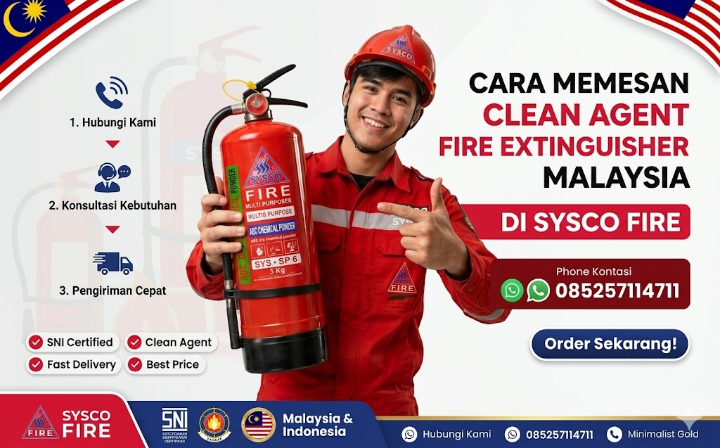 Jual Pemadam Api Clean Agent di Malaysia , sistem pemadam api gas bersih ramah lingkungan untuk ruang server, agen pemadam kebakaran tanpa residu untuk panel elektrikal sensitif, tabung APAR clean agent HFC-227ea bersertifikat standar keselamatan Malaysia, solusi proteksi kebakaran ruang kontrol berkapasitas besar dengan tekanan tinggi, instalasi sistem penindasan api FM200 otomatis untuk pusat data, distributor alat pemadam api bersih nonkonduktif terpercaya di Kuala Lumpur, perawatan rutin tabung gas bersih antikorosi untuk iklim tropis, paket harga pemadam api clean agent komersial dan industri, keunggulan agen pemadam api yang tidak merusak komponen elektronik, spesifikasi teknis tabung clean agent dengan nozzle selubung baja anti karat.