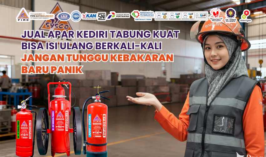 Distributor APAR Kediri terpercaya, Supplier alat pemadam api tabung baja, Jual pemadam kebakaran bisa isi ulang, Harga APAR kualitas premium Jawa Timur, Isi ulang APAR Kediri bergaransi, Proteksi kebakaran aset dan nyawa, Jual alat pemadam api ringan spesifikasi K3, Layanan refill pemadam api kilat Kediri, Alat keselamatan kerja tabung kuat standar SNI, Pemadam api portabel purna jual terbaik.