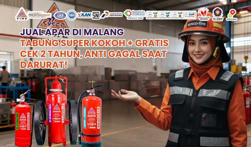 Jual APAR di Malang Tabung Super Kokoh + Gratis Cek 2 Tahun, Distributor APAR Malang terpercaya, Supplier alat pemadam api tabung baja kuat, Jual pemadam kebakaran gratis servis 2 tahun, Harga APAR kualitas premium Malang, Isi ulang APAR Malang bergaransi, Proteksi kebakaran gedung dan perhotelan, Jual alat pemadam api ringan standar K3, Layanan cek berkala pemadam api gratis, Alat keselamatan kerja tabung kokoh standar SNI, Pemadam api portabel anti gagal darurat.
