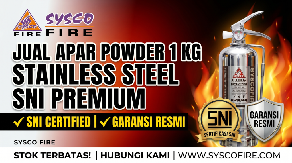 Jual APAR Powder 1 kg Stainless Steel
