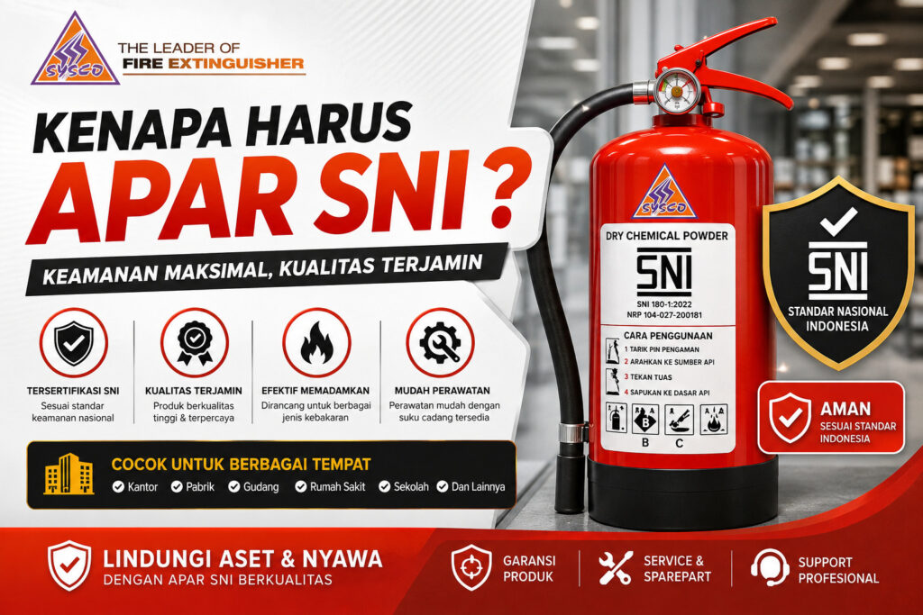 Tabung Pemadam Api APAR SNI Bergaransi Resmi untuk Kantor dan Pabrik